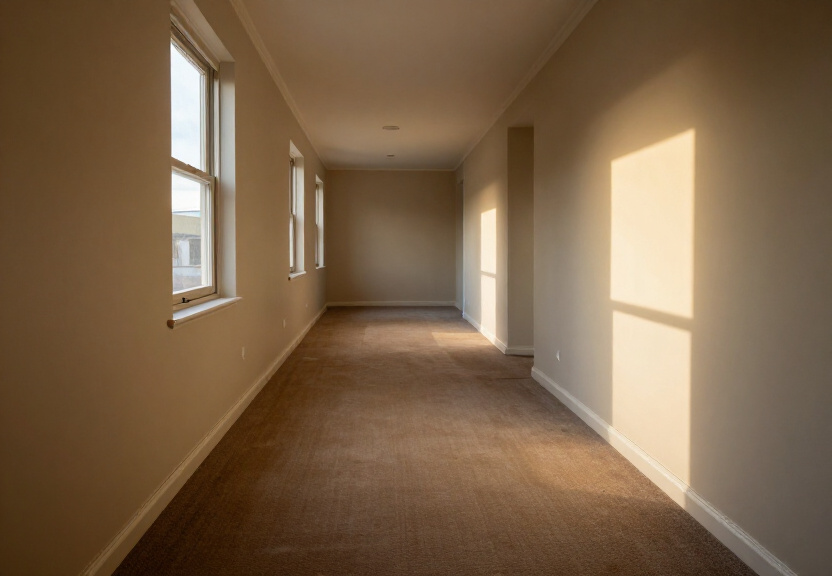 Restored living room in Centennial Park after water extraction and drying